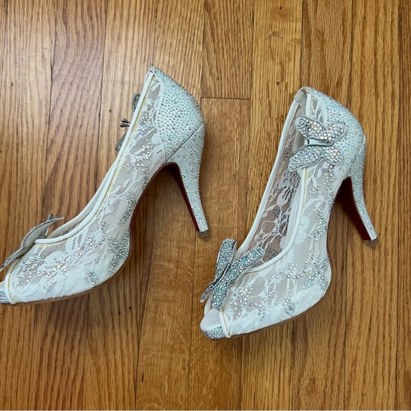 Cinderella Butterfly lace & Crystal Wedding/Cosplay Heels - Picture 3 of 10